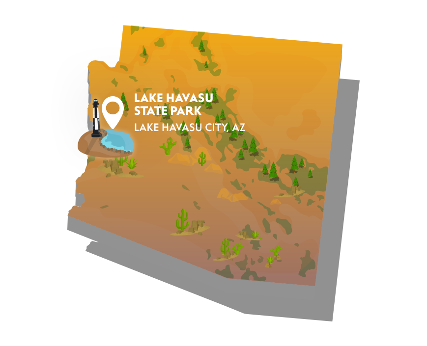 map of Lake Havasu State Park