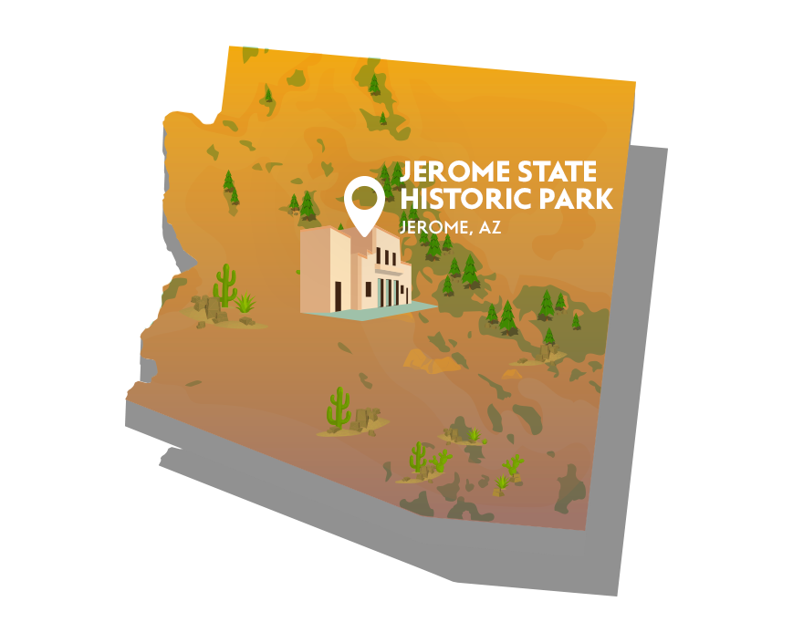 map of Jerome State Historic Park
